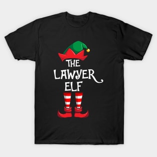 Lawyer Elf Matching Family Christmas T-Shirt